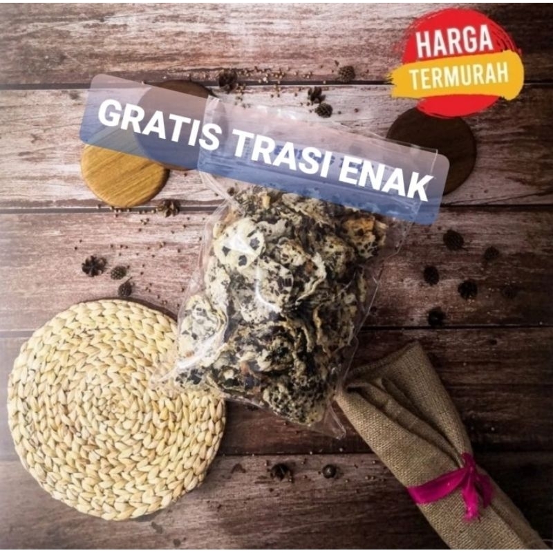 

Emping Rumput Teqi Terlaris Khas Cirebon 200 gram ENAK GRATIS terasi khas Cirebonn