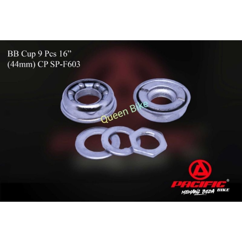 bb set cup com mangkok tengah keroncong opc konterlis sepeda BMX mini ctb 12 16 18 PACIFIC 43.1mm