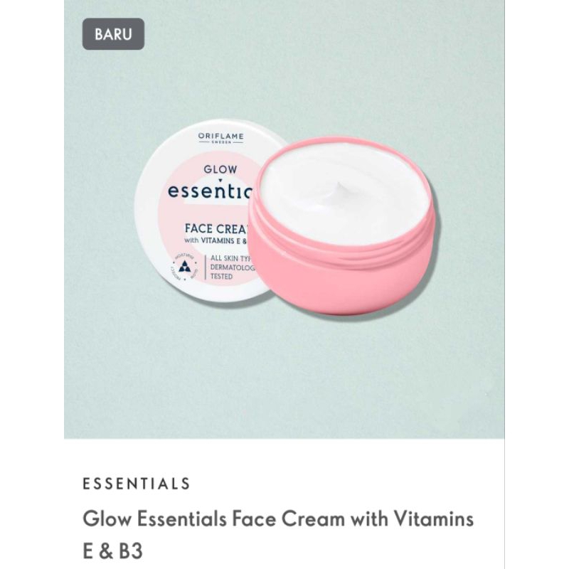 GLOW ESSENTIALS FACE CREAM / FACE WASH / MASK &amp; SCRUB / SOAP BAR / BODY LOTION WITH VITS E &amp; B3 / SHOWER PUFF / ALAT GOSOK MANDI / SPONGE