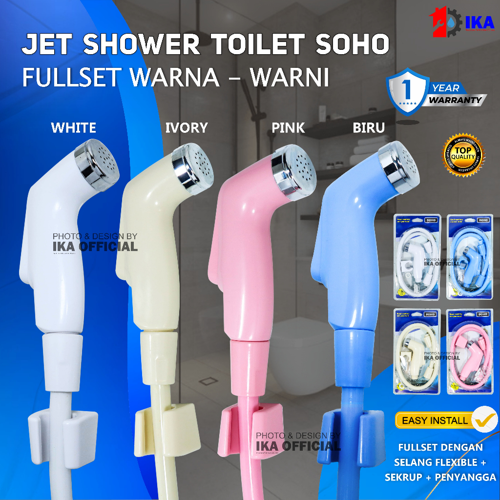Jet Shower Kloset Toilet Closet Wasser Cebok WC Semprotan Duduk Kamar Mandi Ringan Kamar Mandi