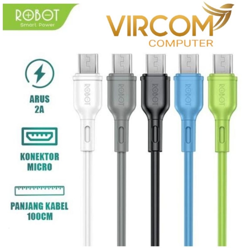 Kabel Data Robot RBM100 , Kabel OTG Robot, Kabel Charger Robot , Kabel data micro Usb Otg Robot