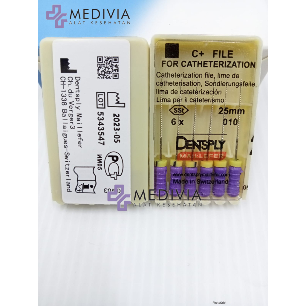 DENTSPLY C+ FILE NO 08 10 15 21MM 25MM UNTUK KALSIFIKASI SEPERTI VDW C PILOT K-FILE JARUM ENDO