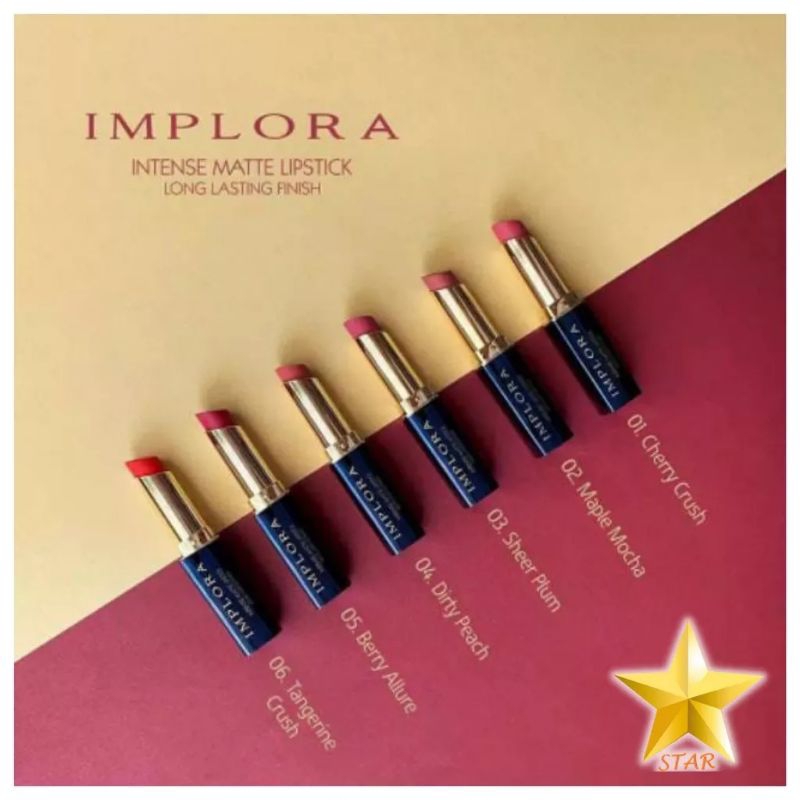 Implora Intense Matte Lipstick Long Lasting Original