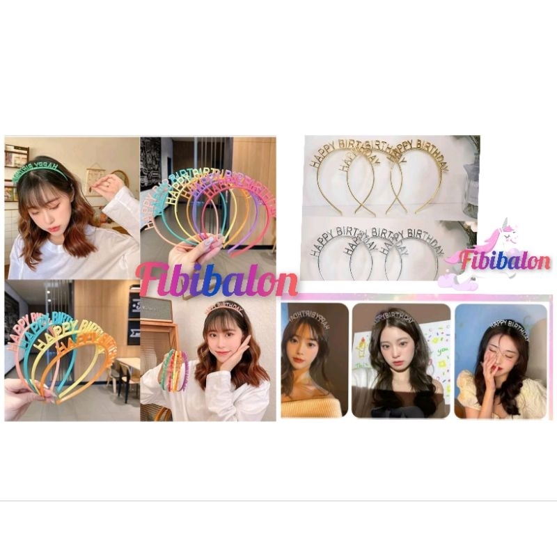 Bando Happy Birthday / Mahkota Happy Birthday/Bando Ulang Tahun