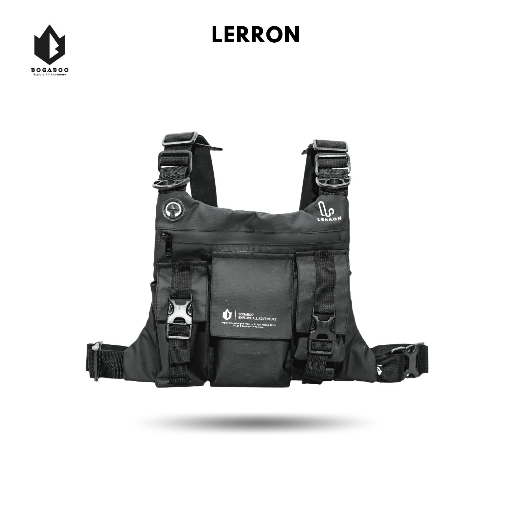 Tas Dada BOGABOO Cest Bag Seri LERRON Waterproof - Tas Dada Pria Anti Air - Cest Ring Bag - Tas Rompi WP