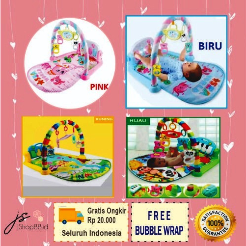 MAINAN BAYI PLAYGYM DENGAN MAINAN DAN PIANO/ BABY PLAYGYM / PLAYMATE