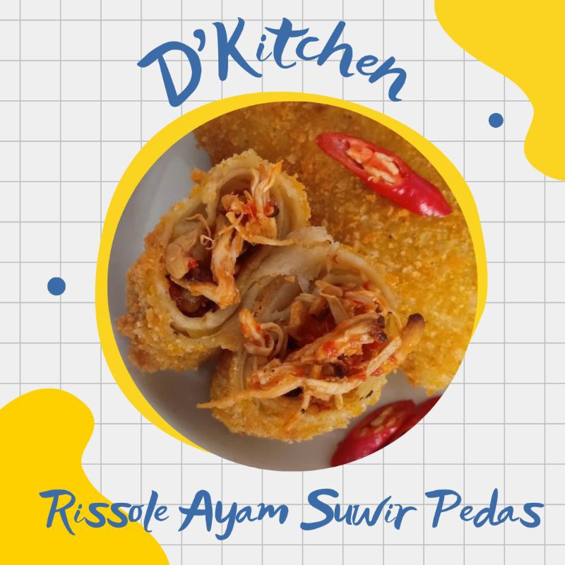 RISSOLE AYAM SUWIR PEDAS / RISOLES AYAM PEDAS