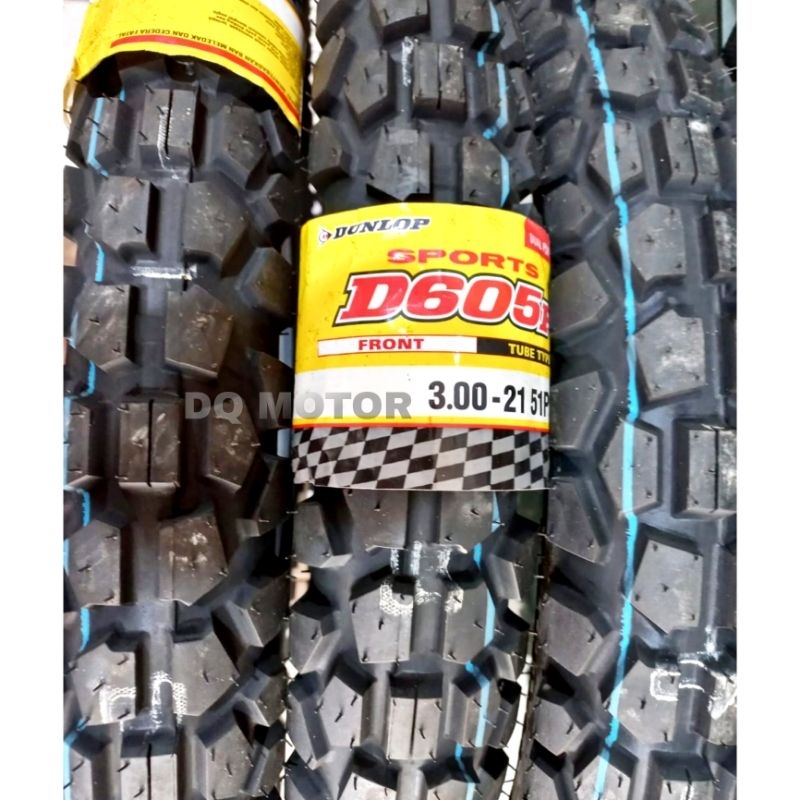 Ban Dunlop D605 - Dual Purpose - semi trail CRF KLX WR