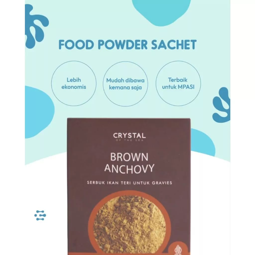 Crystal of the Sea - (20GR) / Kaldu MPASI  - Brown Anchovy Food Powder / White Anchovy Powder / Shrimp Food Powder /Gabus Food Powder