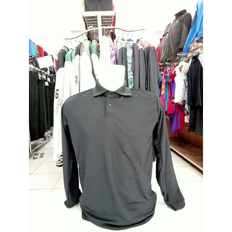 KAOS KERAH PANJANG, KAOS KERAH POLOS, KAOS KERAH PANJANG HITAM