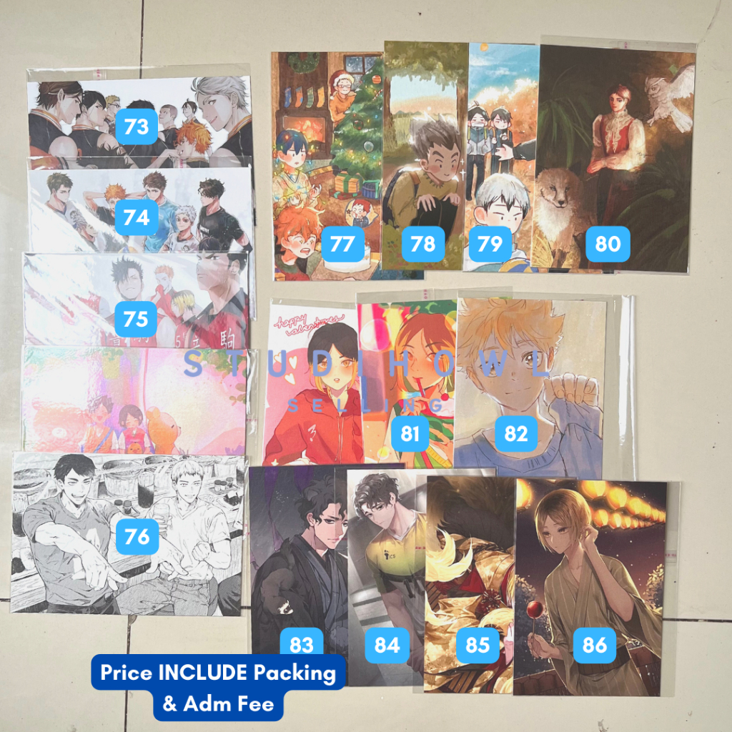 [READY STOCK] POSTCARD 3 HEEMON HUEGA FANARTIC MMMIAA__ SAE DISERIES 6BAJI MYANYA 010_OCHA CHELZA SO