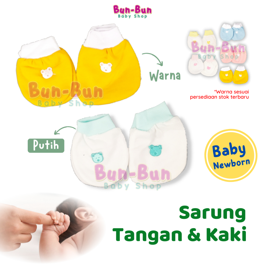 SNI Sarung Tangan Katun Bayi Motif Murah Perlengkapan Baby Newborn Peralatan Baru Lahir Baju Unisex