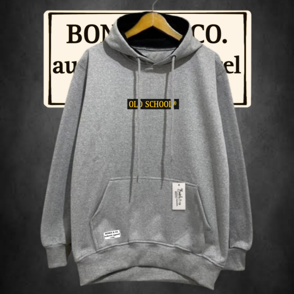 Sweater Hoodie Distro Old School Abu Misty Hoodie Jumper Premium Pria Dan Wanita Terlari Cod Cotton Ori