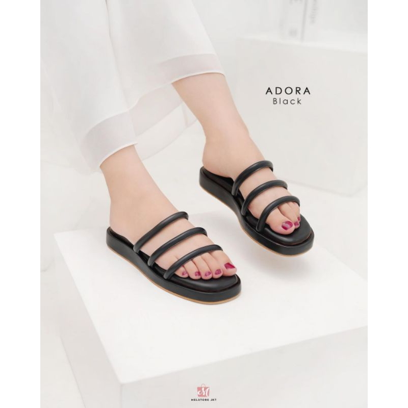 Damelia Melstore Adora Sandal Wanita Sandal Flat Wanita