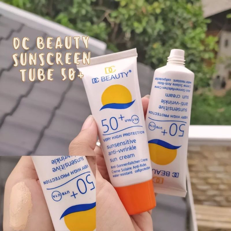 {Gratis Ongkir} COD MEDAN TERMURAH SUNSCREEN TUBE-KALIYA/DC BEAUTY SUNSCREEN MOISTURIZING LOTION UVA UVB
