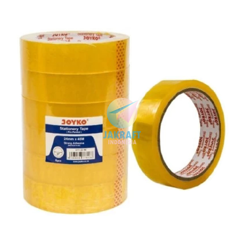

[Bayar Di Tempat] Isi 6 Isolasi Solasi Lakban Joyko 1" Inch 24 Mm X 45 Meter Tape Stt-32