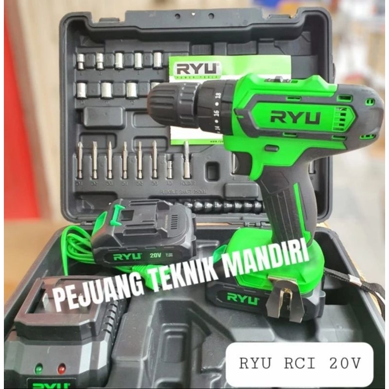 BOR CORLDESS RYU 20VOLT 10MM /BOR BATERAI RYU 20VOLT