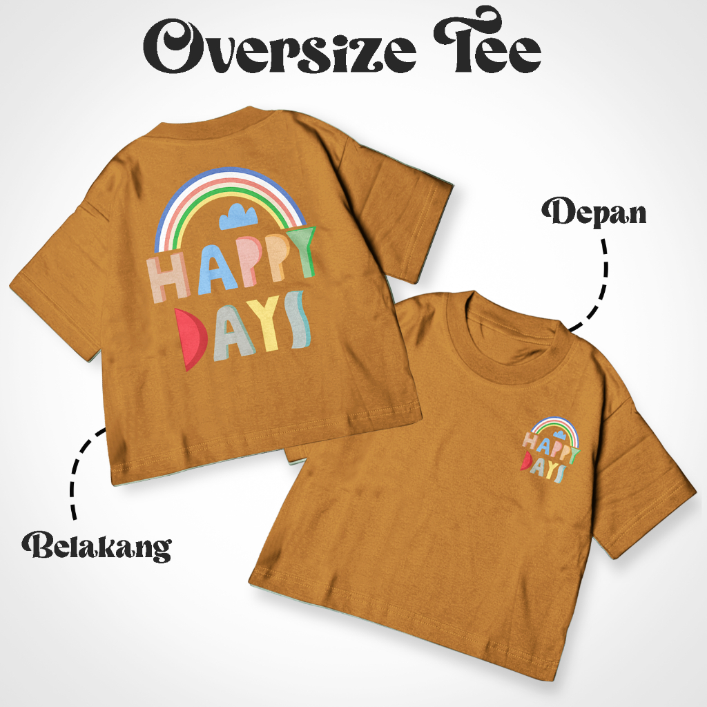Kaos Oversize Tee Motif Terbaru Anak Laki-Laki Perempuan Unisex