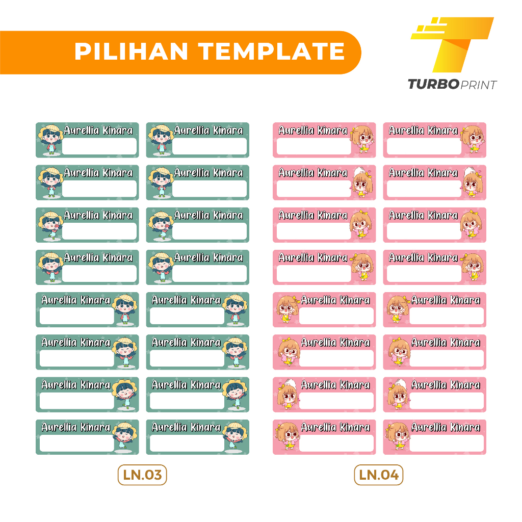 STICKER LABEL NAMA BUKU / STIKER TEMPELAN NAMA ANAK / CUSTOM