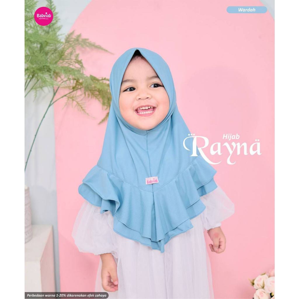 Babyjab Rayna Hijab Anak Lucu Perempuan - Baby Jab Jilbab Cewek Usia  0 1 2 3 4 5 6 7 Tahun