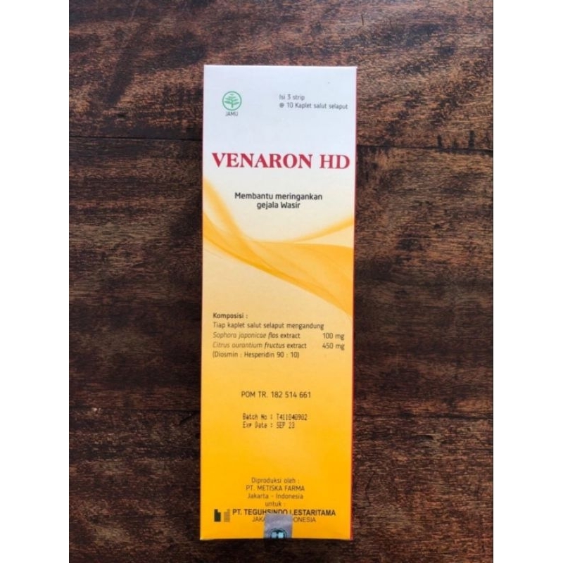 VENARON HD 30 KAPLET OBAT WASIR/HEMOROID/VARISES