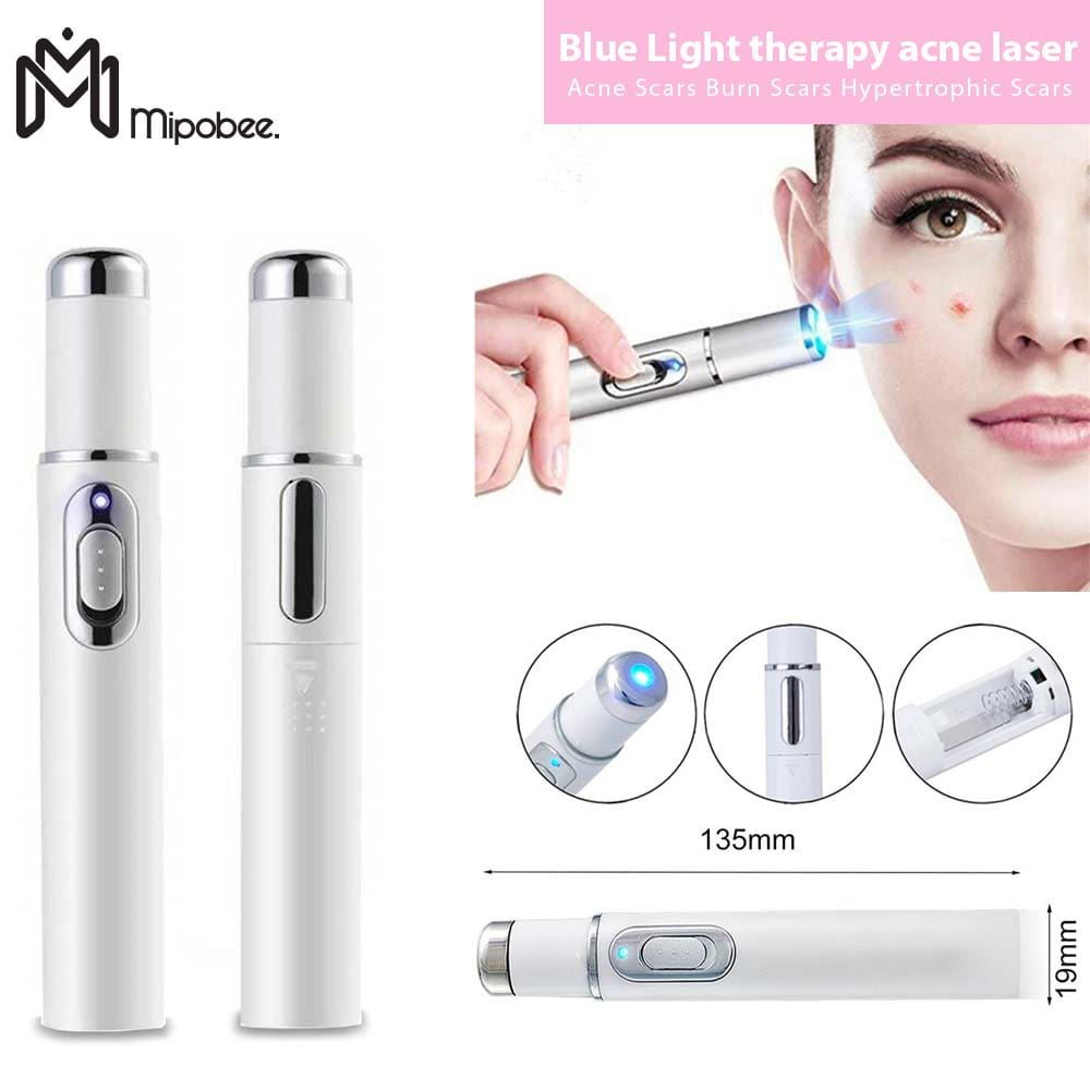 Pen LED Laser Biru Penghilang Bekas Jerawat / Acne Treatment Pen Laser