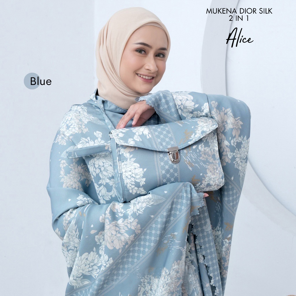 MUKENA BALI TASIK - MUKENA DEWASA DIOR SILK 2IN1 ALICE