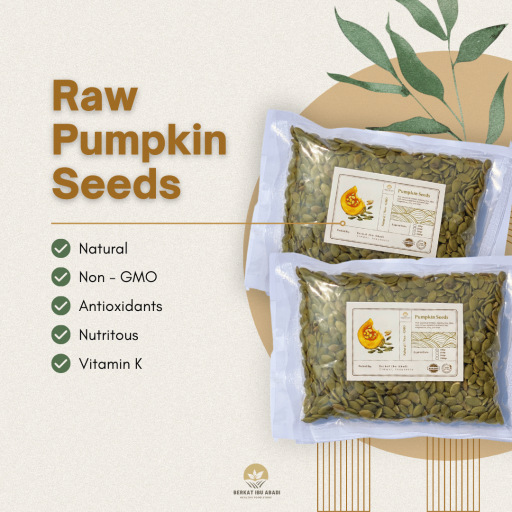 

Biji Labu Mentah 100gr / Raw Pumpkin Seed 100gr