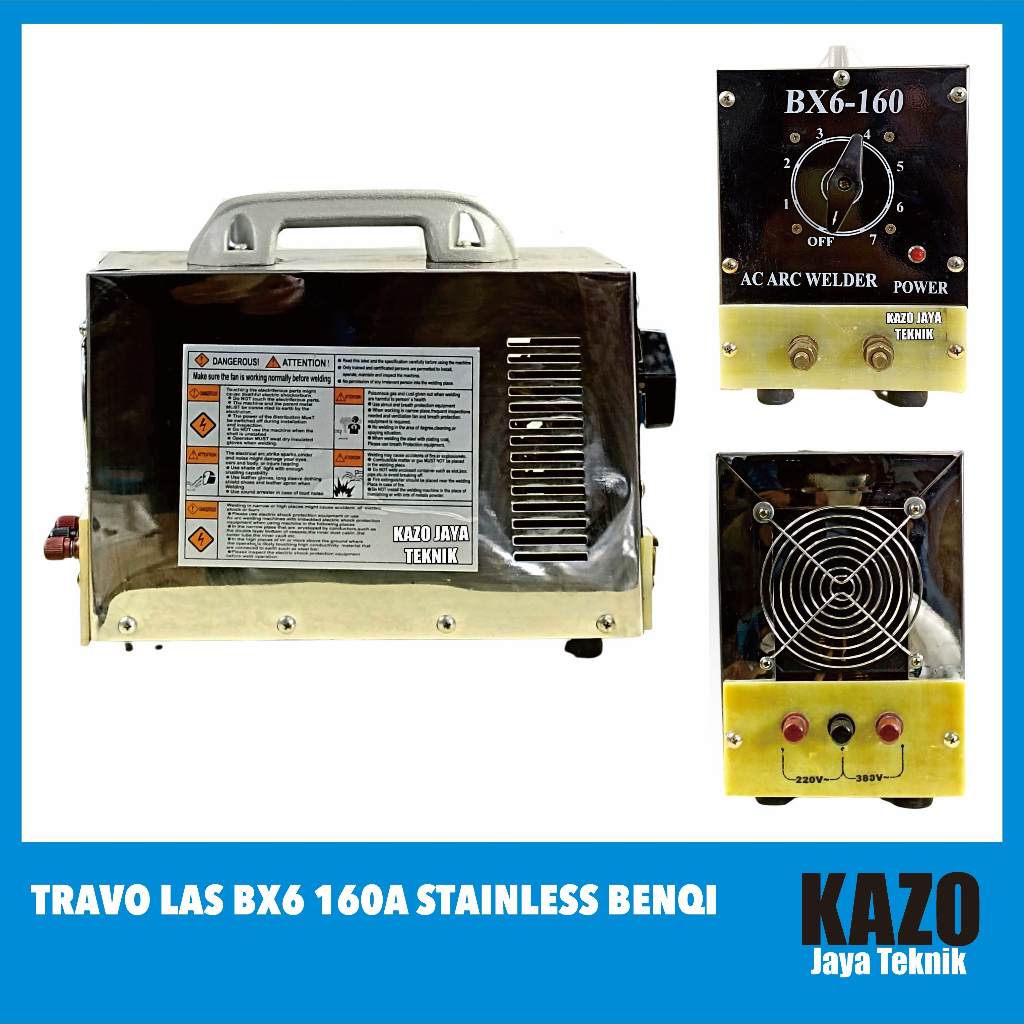 Travo Las BX6 160A Stainless Benqi / Mesin Las Listrik