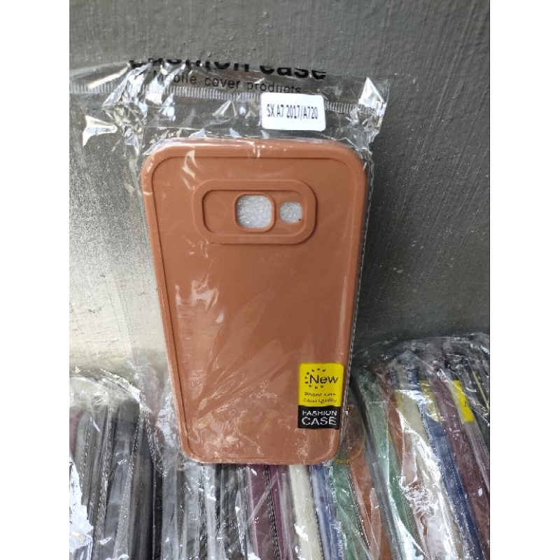 Softcase Samsung A720/A7 2017 Silikon Casing Case Macaron Pelindung Pro Camera