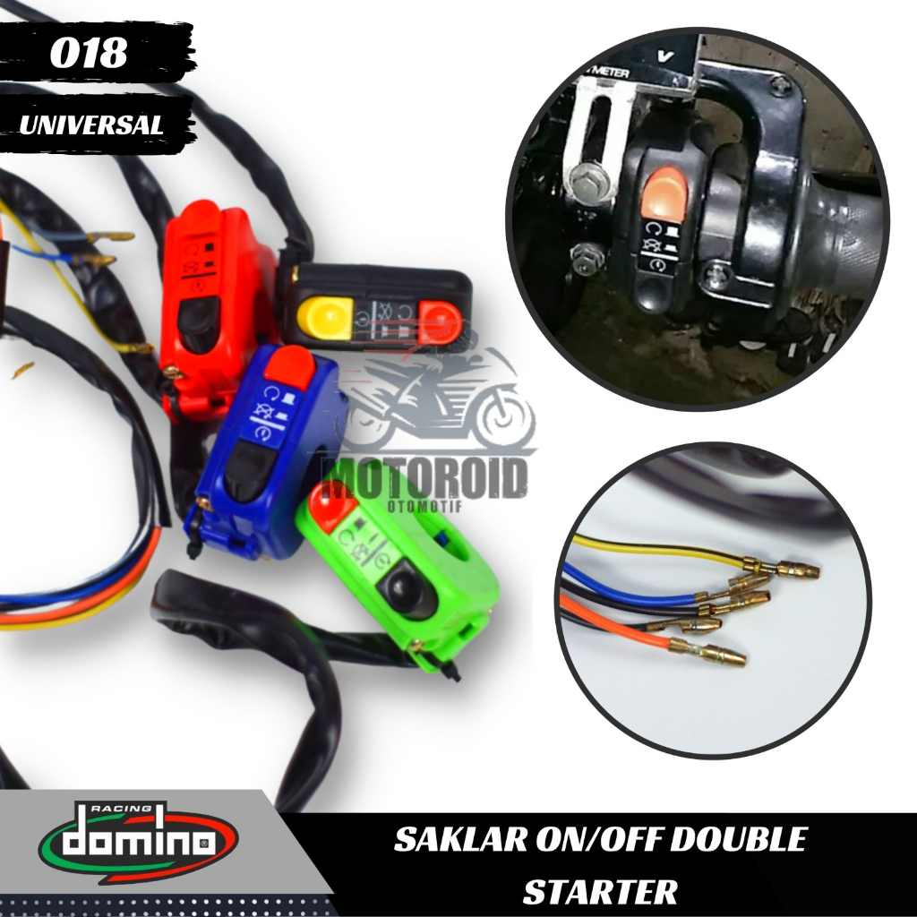 SAKLAR ON OFF STARTER KANAN WARNA UNIVERSAL CUSTOME DOUBLE