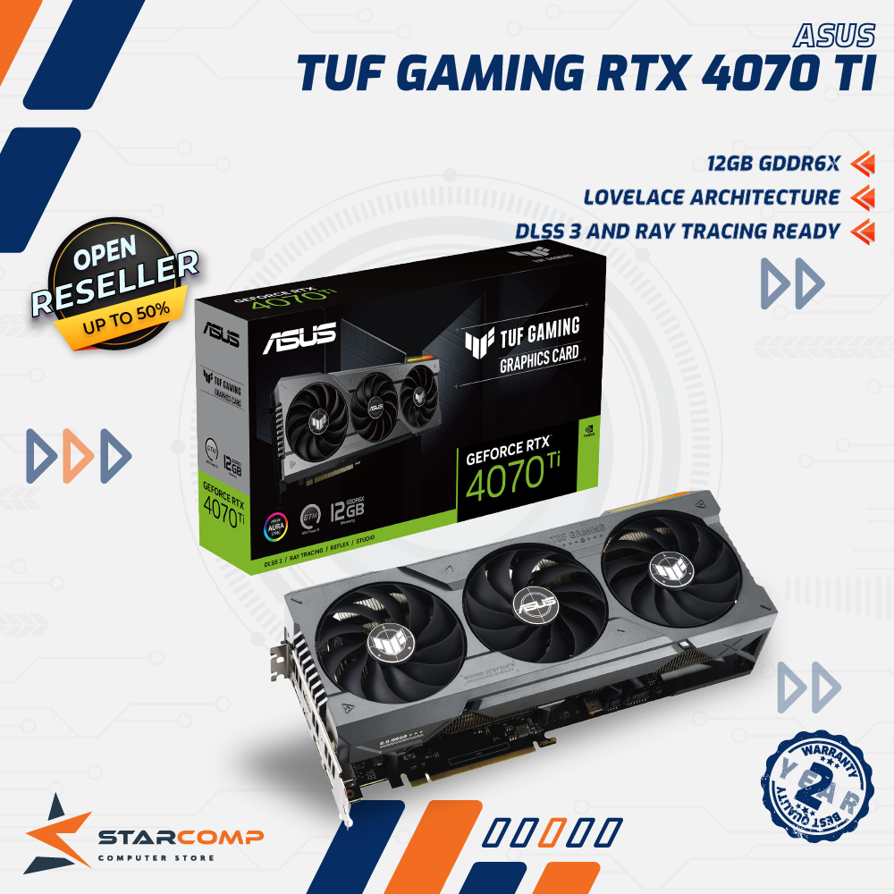 ASUS TUF Gaming GeForce RTX 4070 Ti 12GB GDDR6X VGA RTX4070Ti