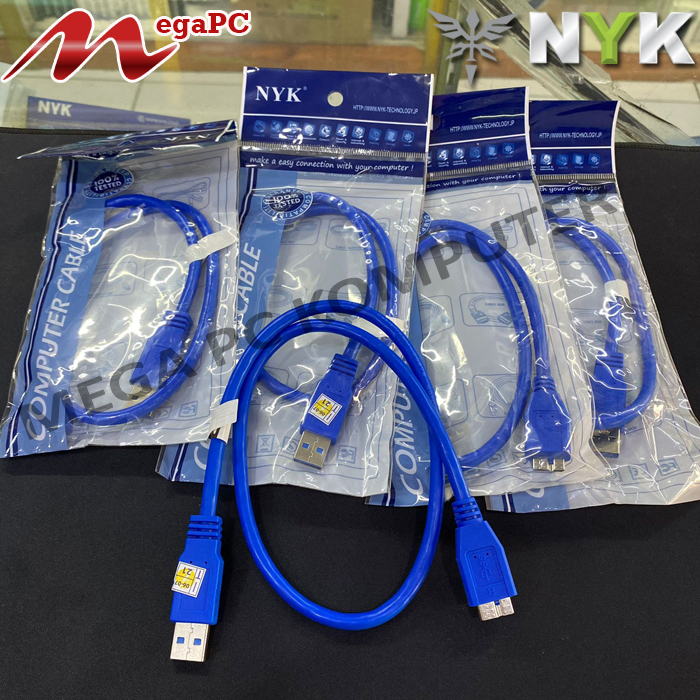 Kabel USB 3.0 To Micro B Untuk Hardisk External Baru merk NYK