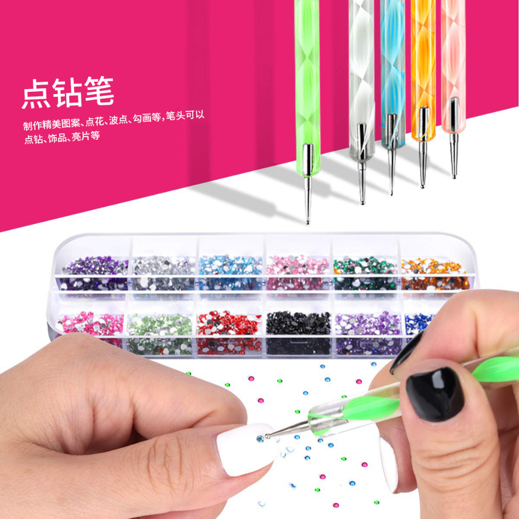 1 Set Nail art Tools Liner Drawing Brush Manicure Pedicure Set Kuas Kuku Nail Art Brush Kutek Plus Dotting Cat kuku