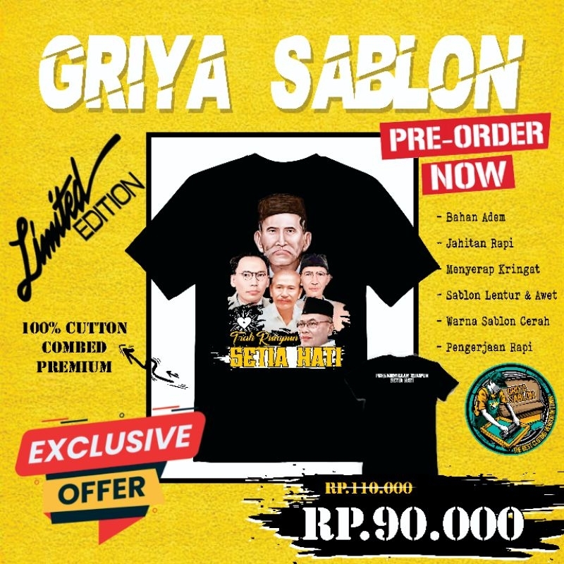 Kaos PRSH rumpun setia hati Cutton