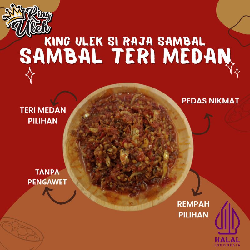 

PROMO SAMBAL TERI MEDAN KING ULEK - SAMBAL KING ULEK - SAMBAL PEDAS