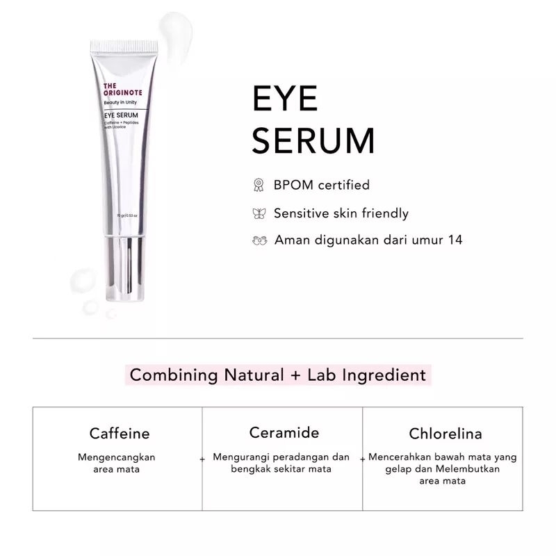 [15gr] The Originote Eye Serum | Eye Cream | Krim Mata
