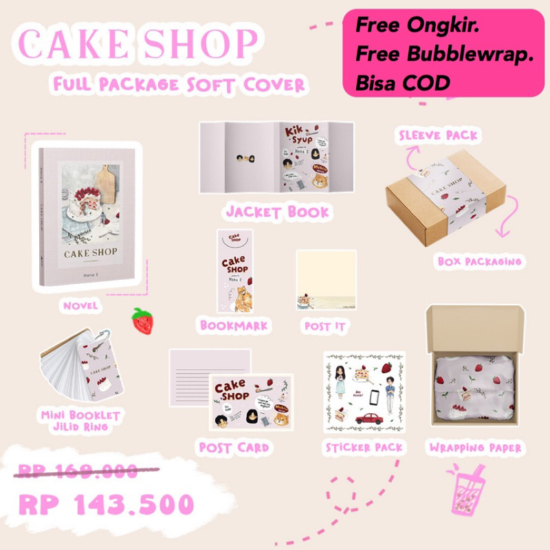 PROMO NOVEL CAKE SHOP REPACKAGE - AKAD