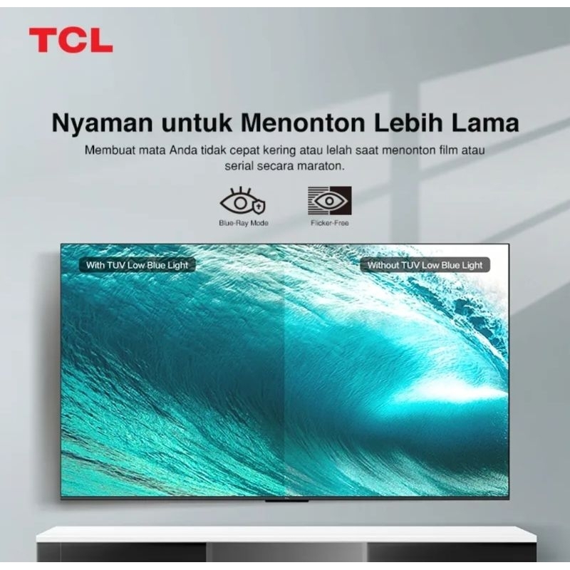 TCL 43Q6 Smart TV 43 Inch QLED Google TV 4K UHD Garansi Resmi