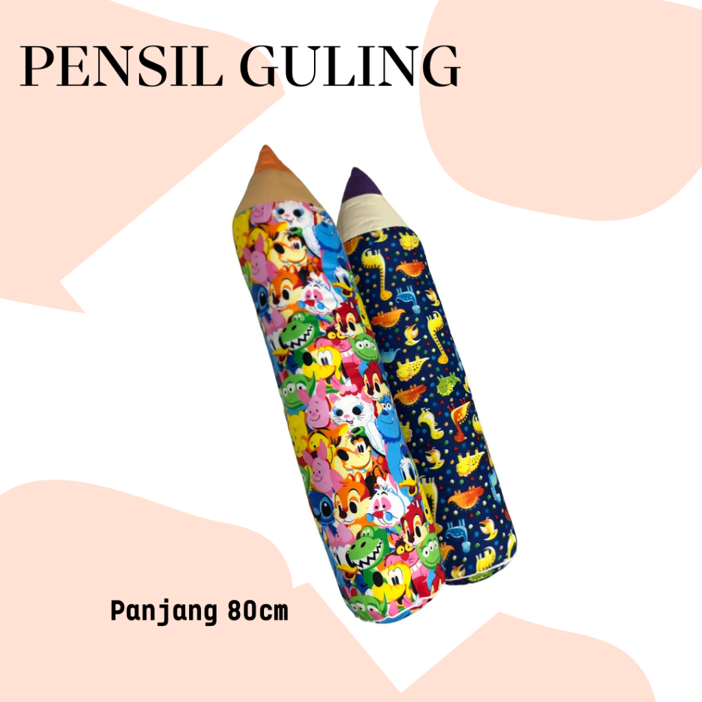 PENSIL GULING MOTIF KARAKTER ANAK KUALITAS PREMIUM