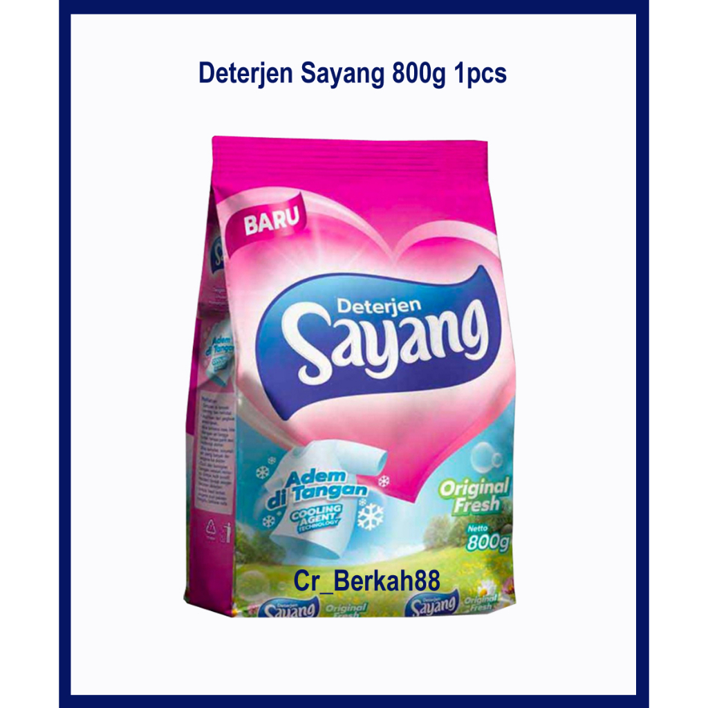 Detergen cuci sayang 800 gram promo / sabun pakaian detergen 800 gram promo