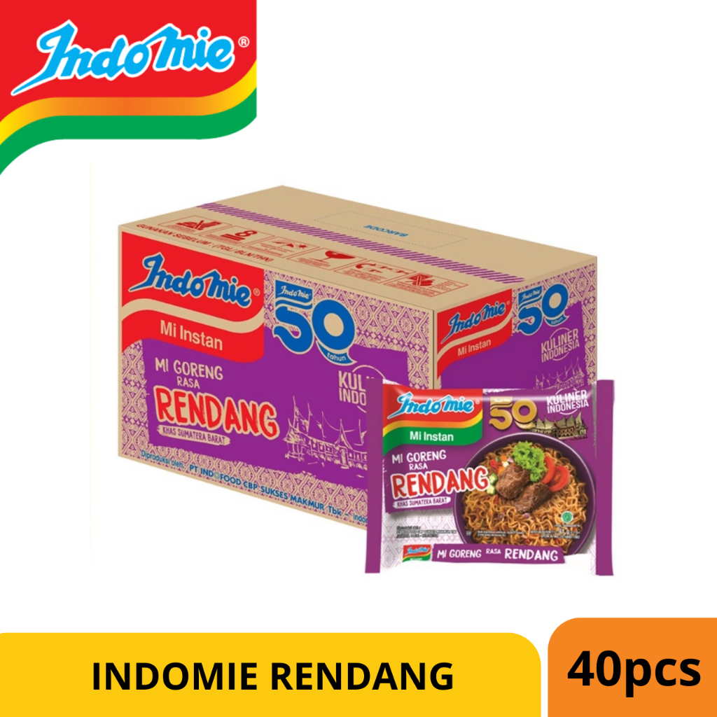 

Indomie Rendang 1 Dus Isi 40pcs/ Indomie Goreng 1dus