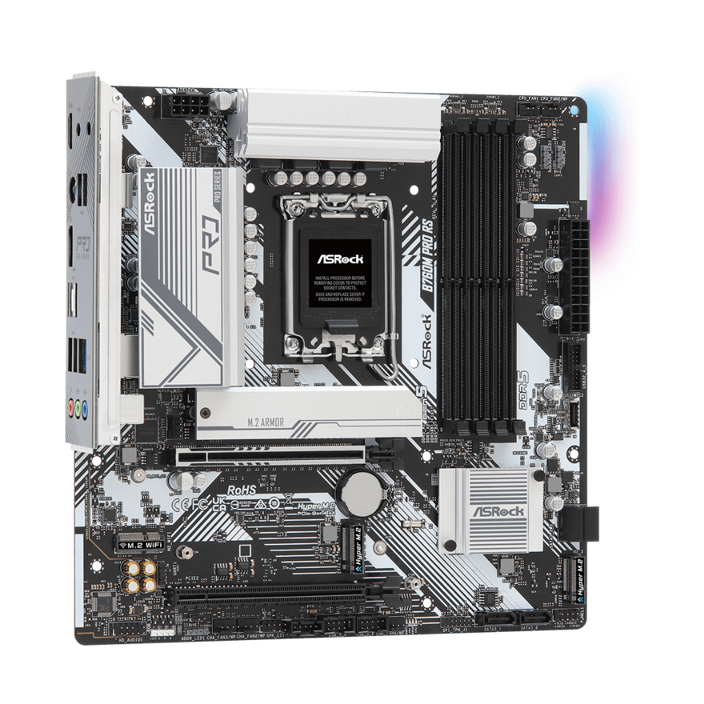 ASROCK B760M PRO RS/D5 DDR5 | MOTHERBOARD INTEL LGA1700 Micro ATX