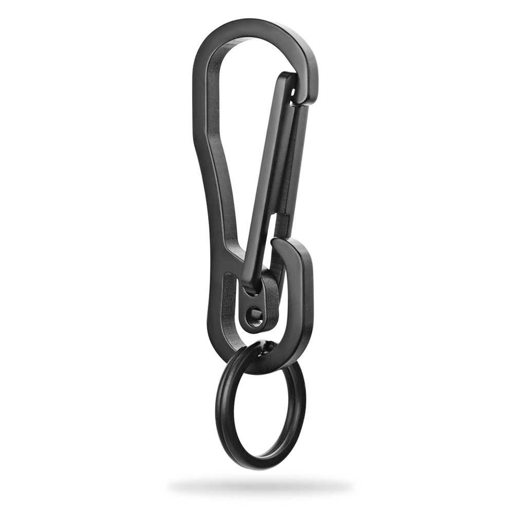 Gantungan Kunci Carabiner Stainless Steel Buckle Key Chain Ganci Desain Minimalis Karabiner Berkualitas