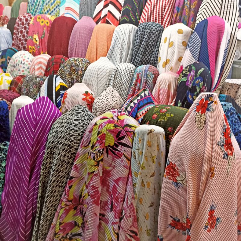 kain plisket motif premium // kain plisket // kain bahan kain rok