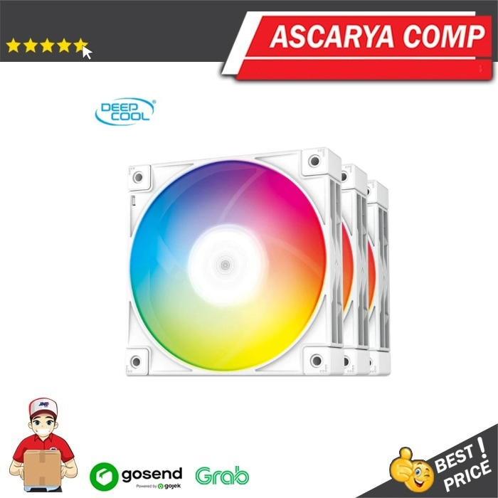 DEEPCOOL FC120 White (3 x A-RGB Fan) / Fan Casing 12cm 3 in 1