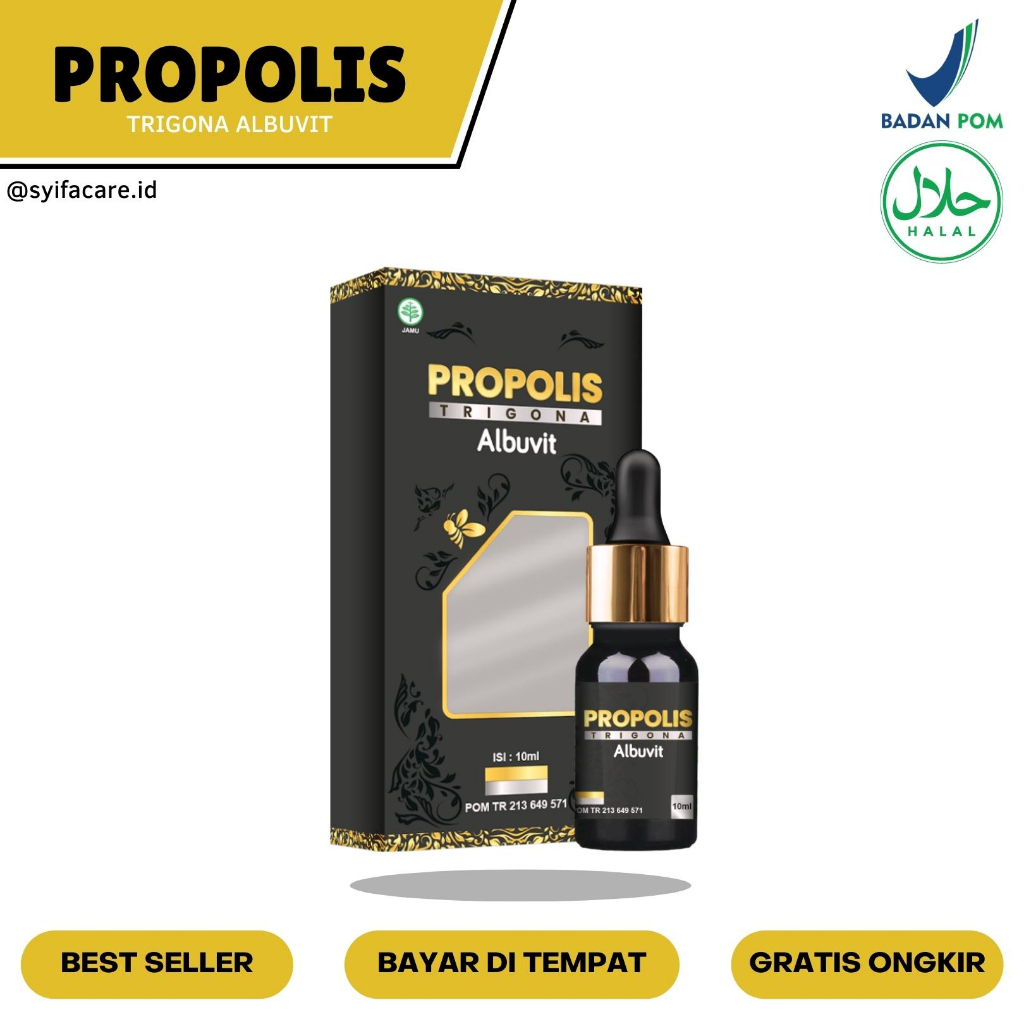 Propolis Trigona Albuvit Untuk Asam Lambung Dan Kekebalan Tubuh 10ml