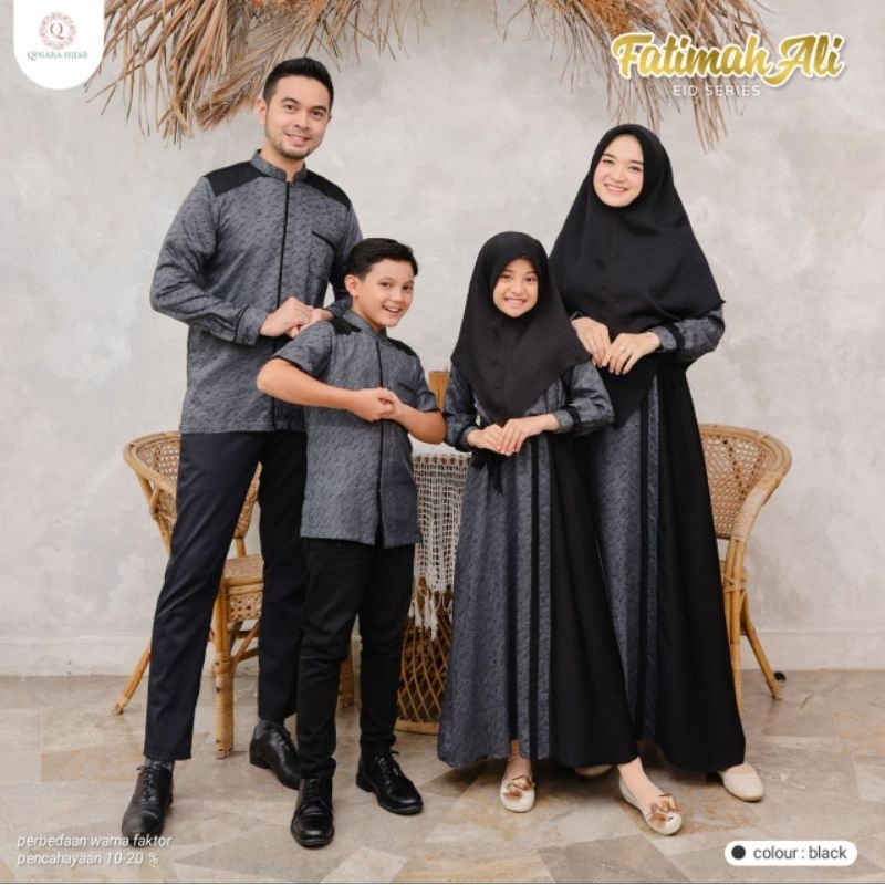 Sarimbit Fatimah Ali (Black) Couple Family
