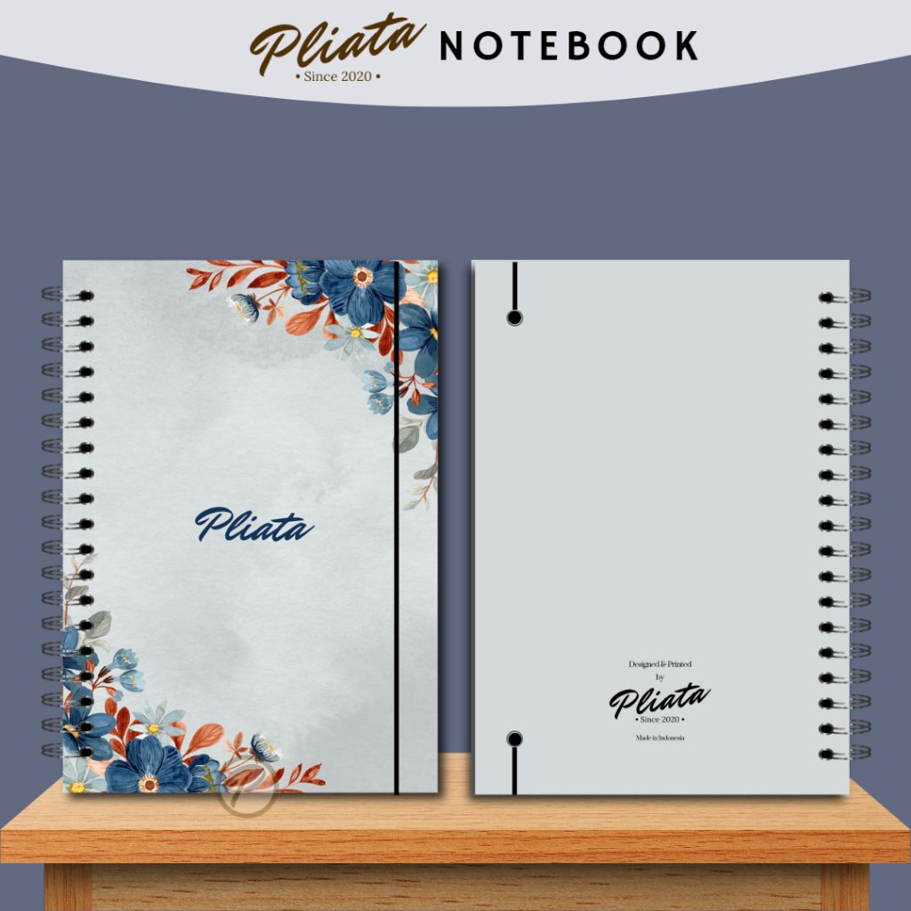 PLIATA NOTEBOOK SPIRAL - (PN85) Floral 3 - Softcover Doft Aesthetic Book Buku Tulis