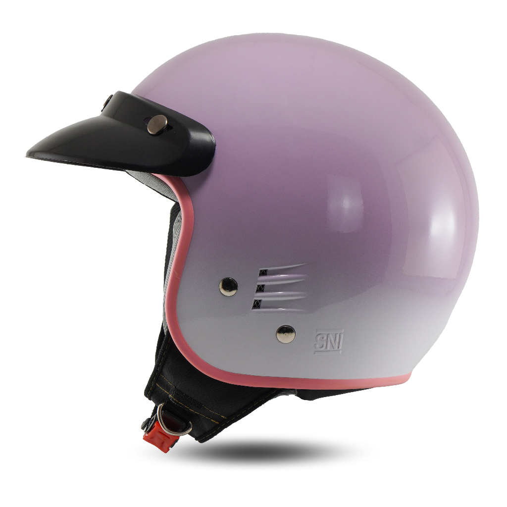 Helm Retro Bogo Dewasa Pria Wanita SNI kekinian